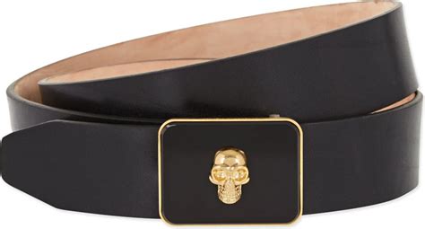 alexander mcqueen skull belt.